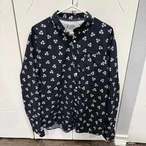 An Original Penguin by Munsingwear Blue Flower Button Down Long Sleeve